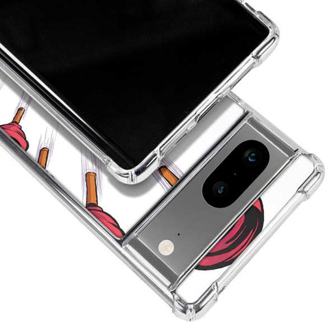 Marvel Deadpool Babypool Shooting Google Pixel 8a Clear Case